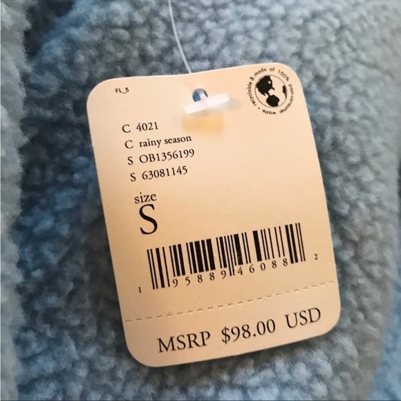 New ! Free People Elk Mountain Blue Pullover Sweater π©΅ Small - Picture 9 of 9